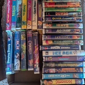Disney Collection of Classic VHS Tapes
